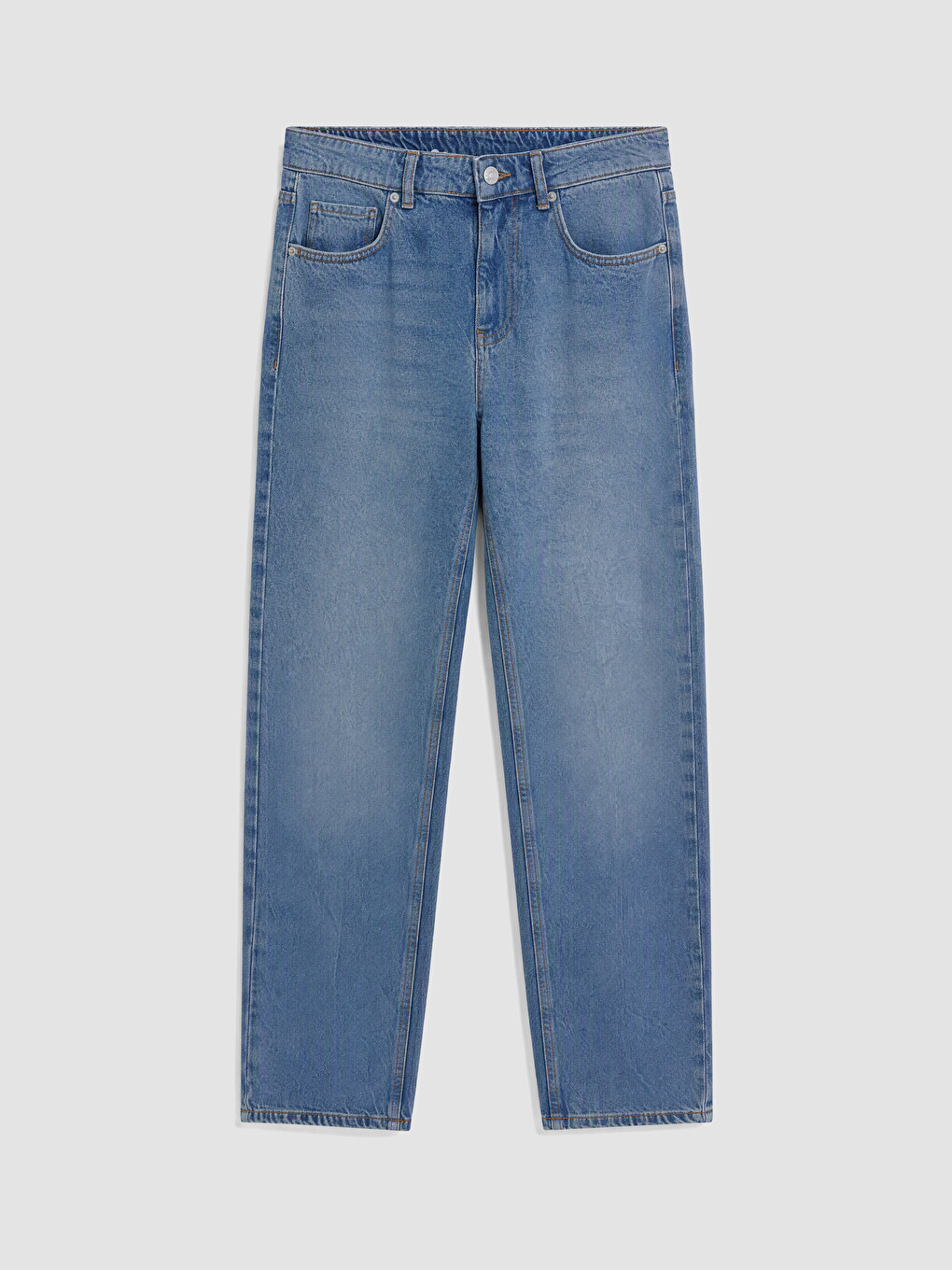 İndigo Straight Fit Kadın Jean Pantolon-4