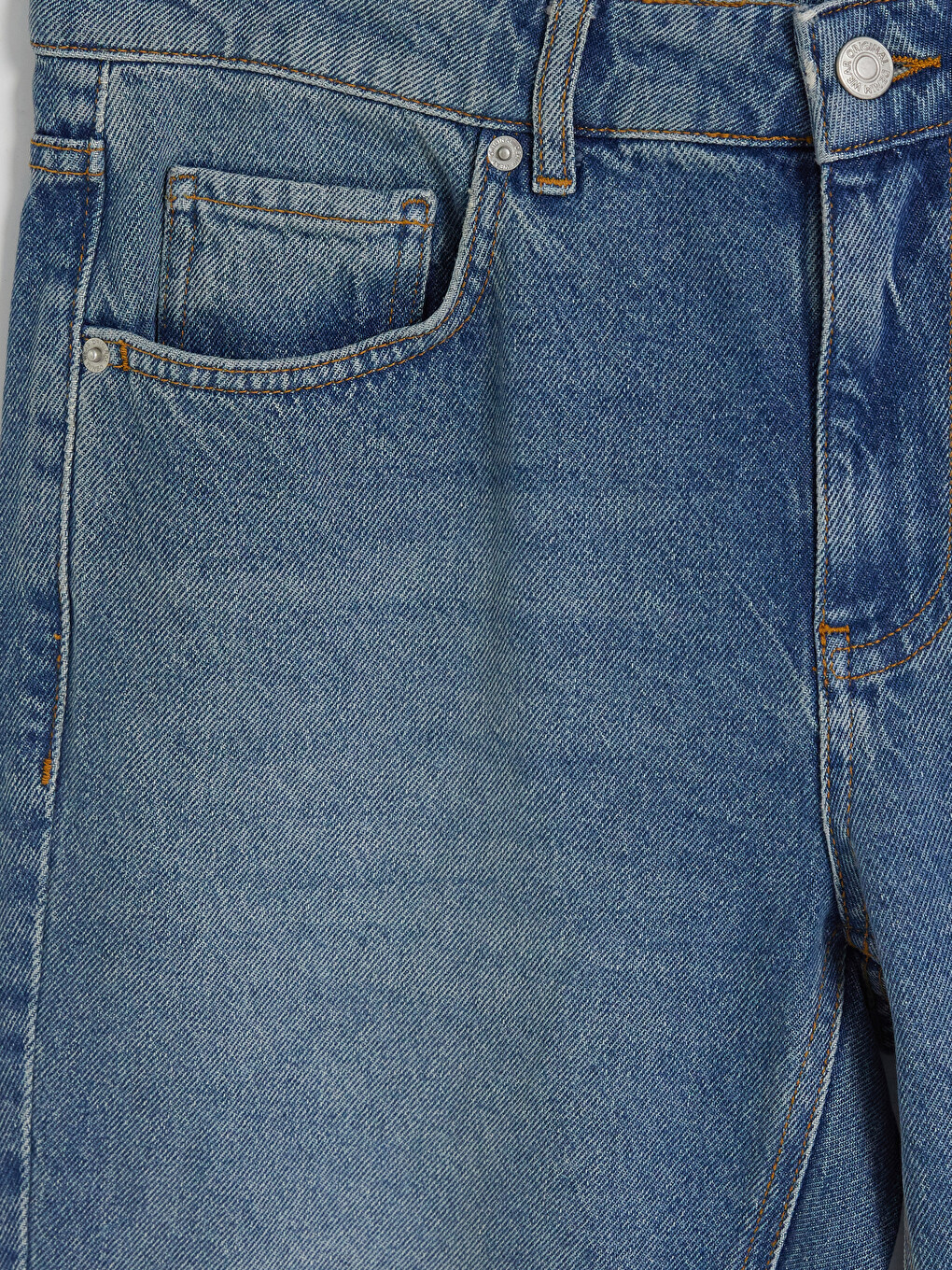 İndigo Straight Fit Kadın Jean Pantolon-5