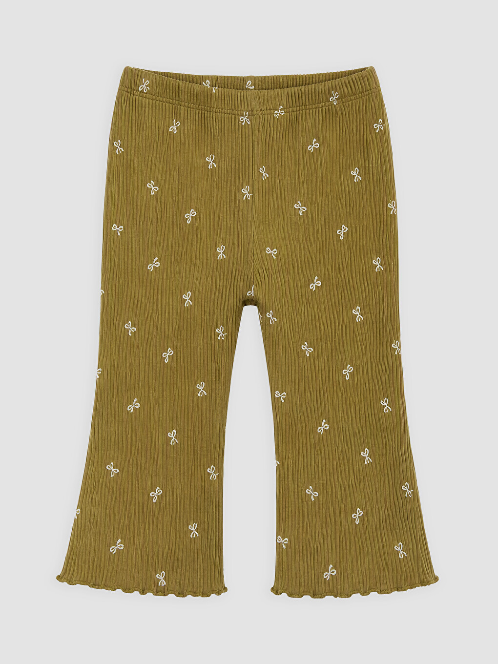 Ekru Desenli Kız Bebek Takım-2