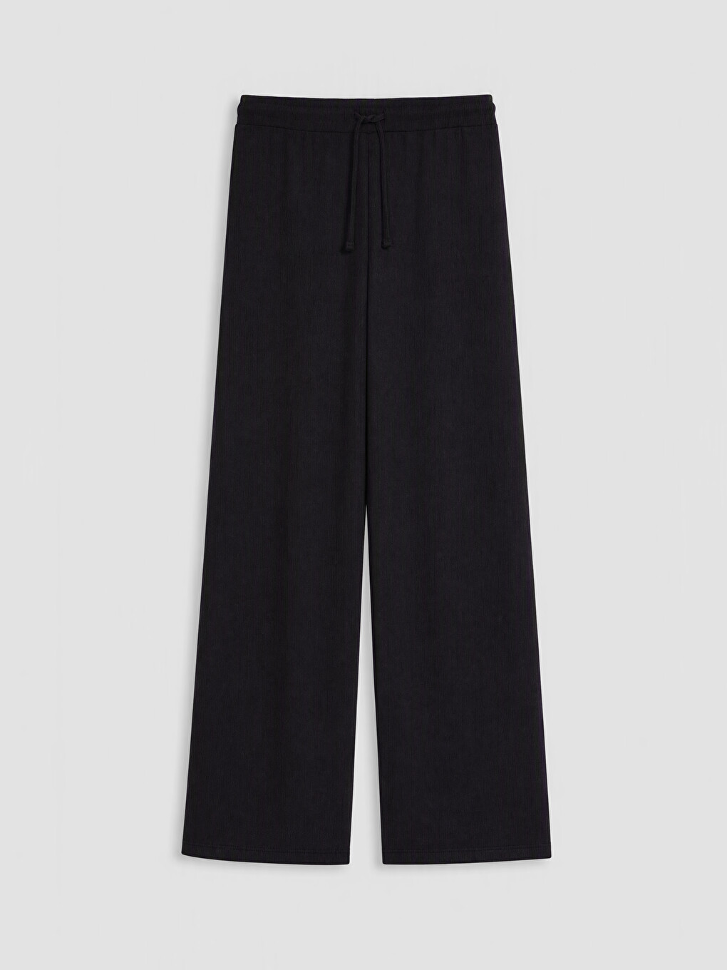Pantaloni Texturați Cu Talie Elastică Pentru Femei-4
