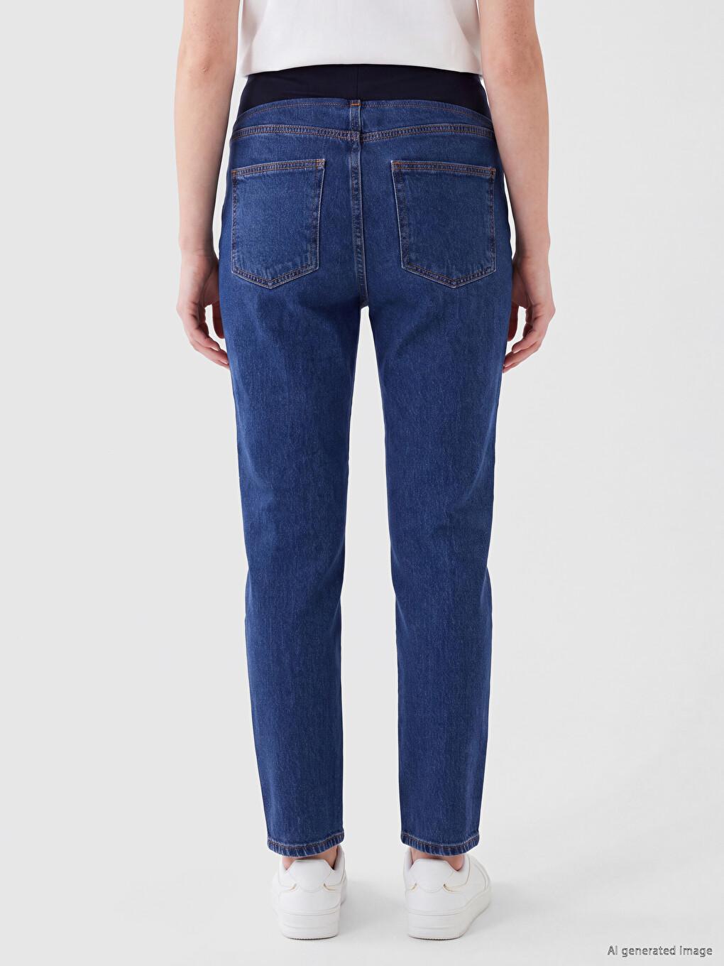 Belly Paneled Maternity Jeans-3