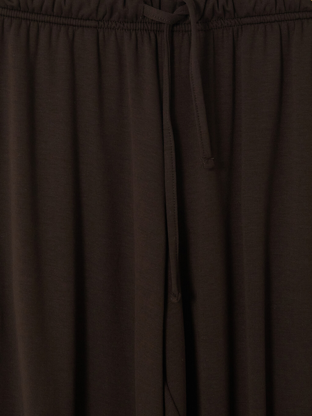 Woman Brown Jogger Sweatpants-1