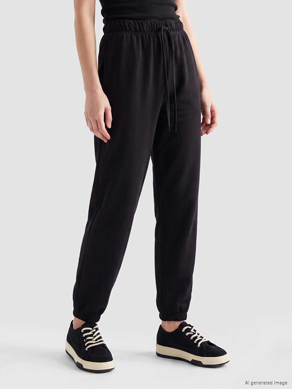 Elastic Waist Women's Jogger Sweatpants-1