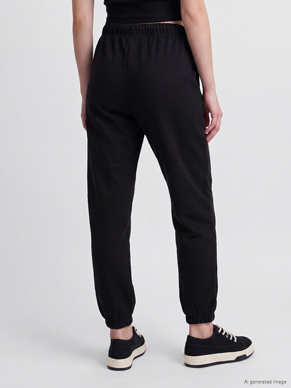 Elastic Waist Women's Jogger Sweatpants-3
