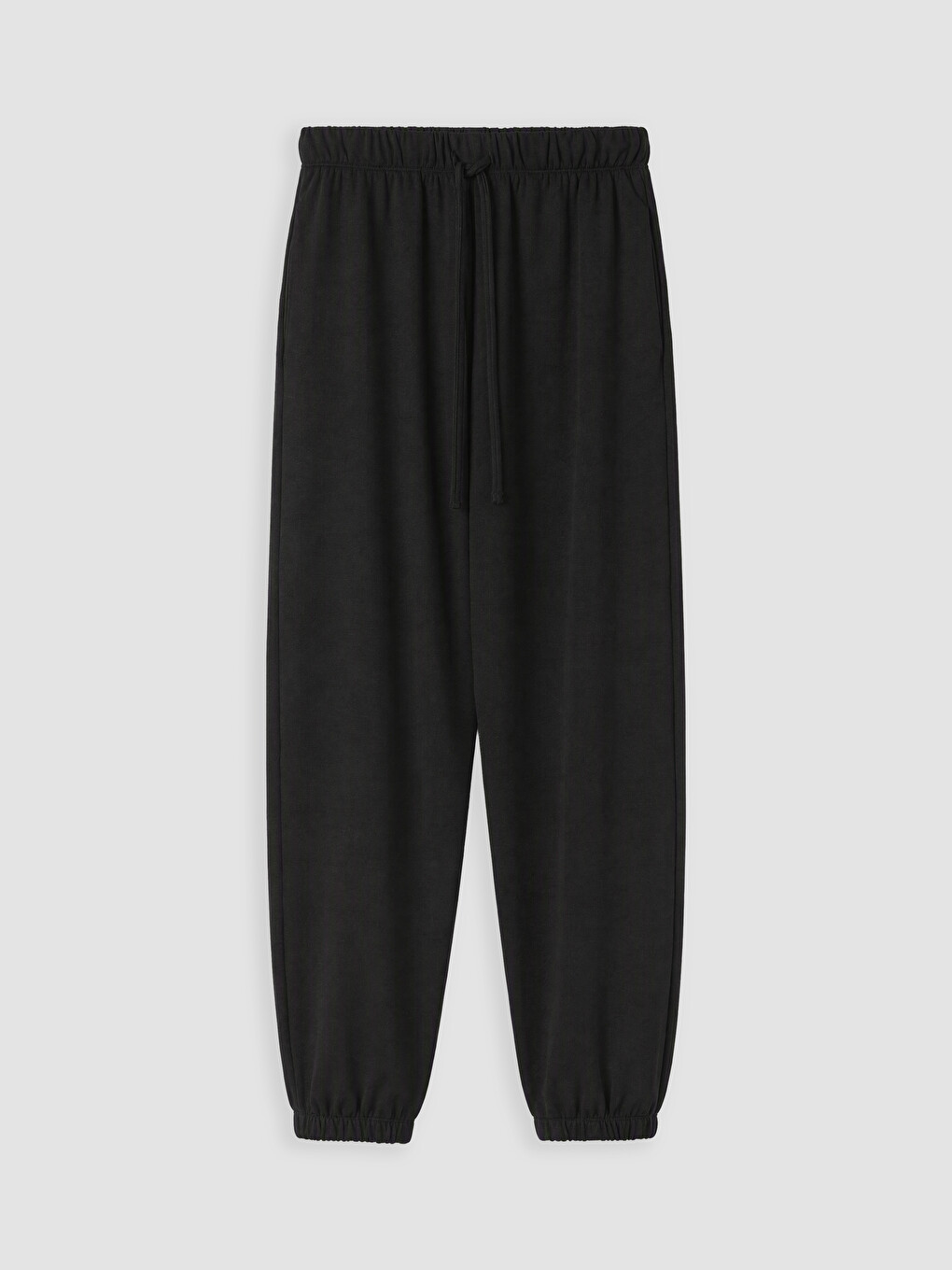 Woman Black Jogger Sweatpants-4