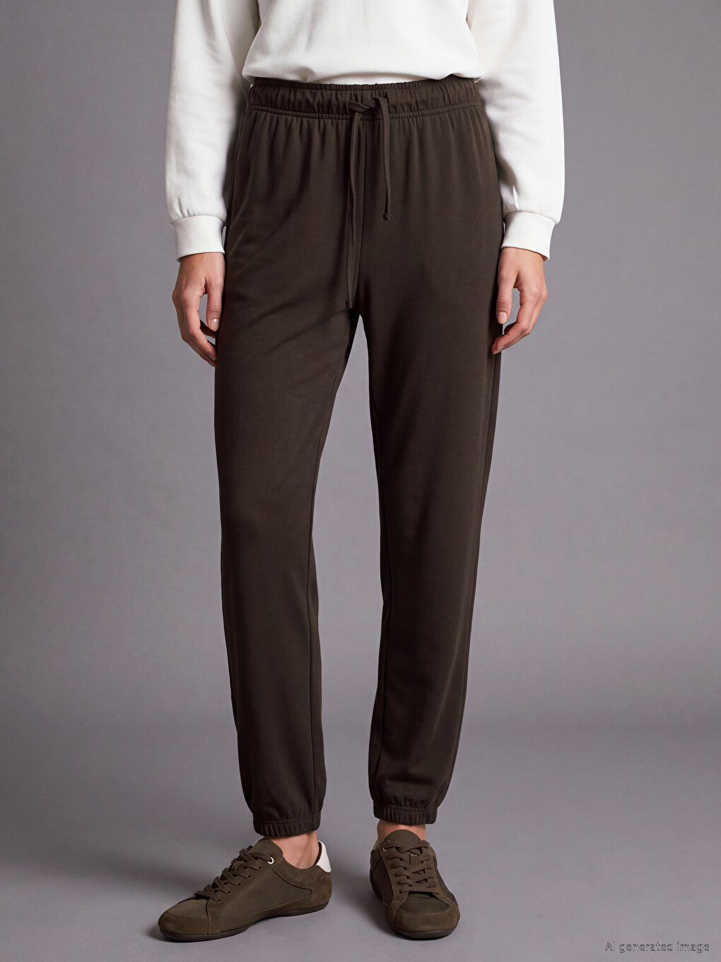 Elastic Waist Women's Jogger Sweatpants-1