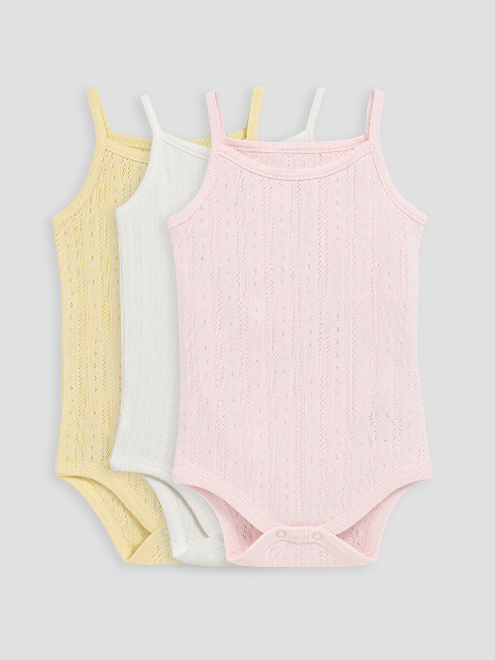 Pembe Kare Yaka Nakışlı Kız Bebek Çıtçıtlı Body 3'lü