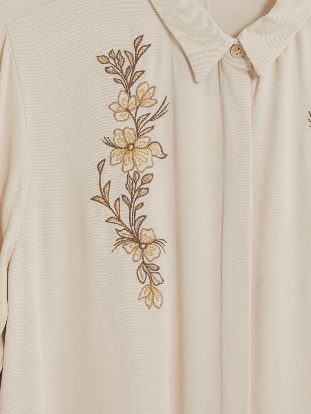 Woman Beige Shirt Tunic-2