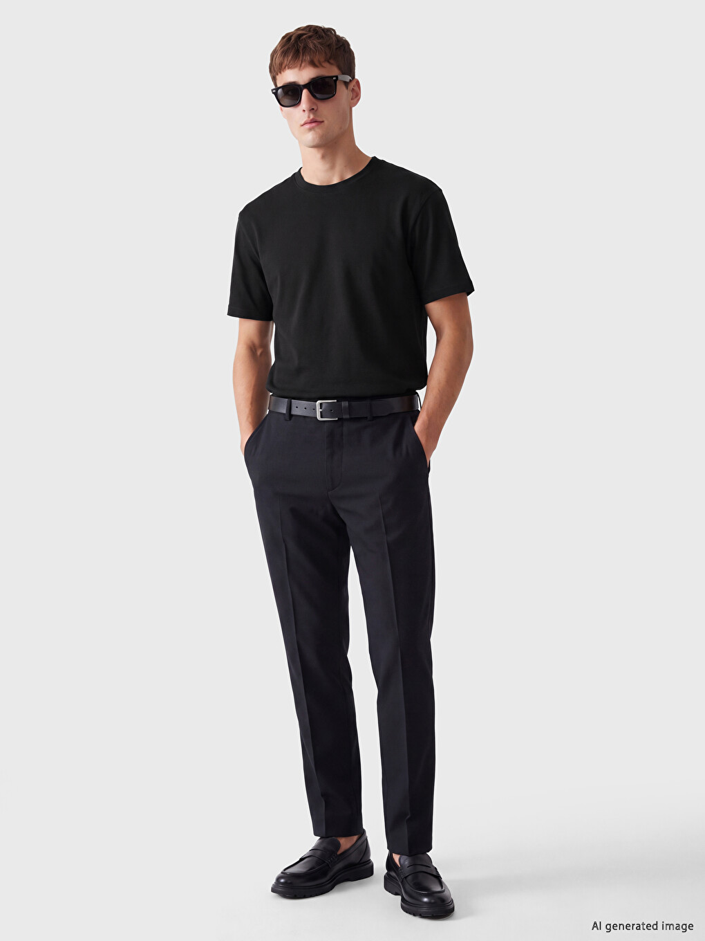 T-shirt Pambuku Me Jakë Të Rrumbullakët Për Burra, Paketim 2 Copë-2