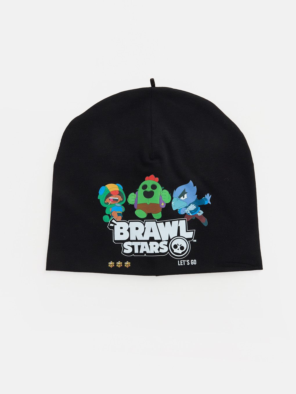 Siyah Brawl Stars Baskılı Erkek Çocuk Bere