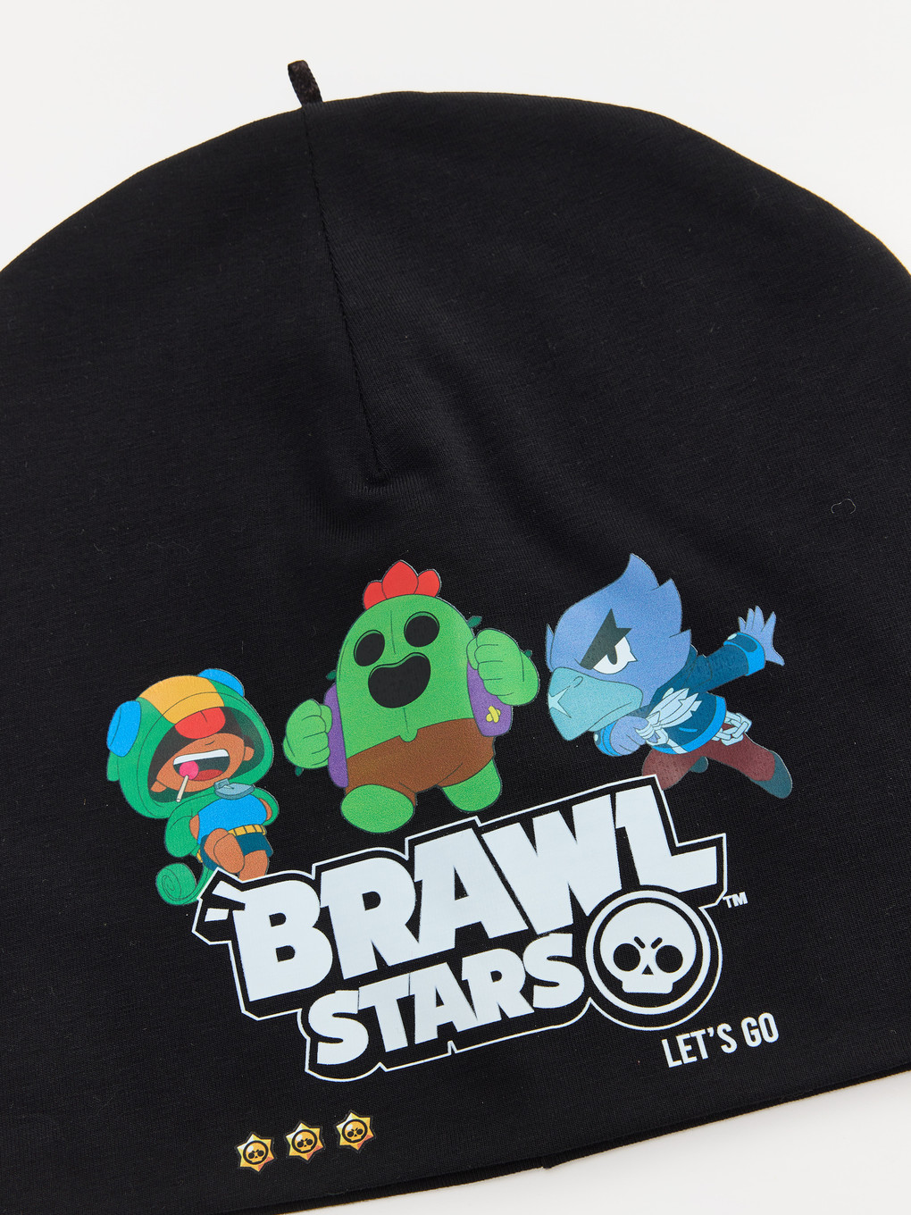 Siyah Brawl Stars Baskılı Erkek Çocuk Bere-1