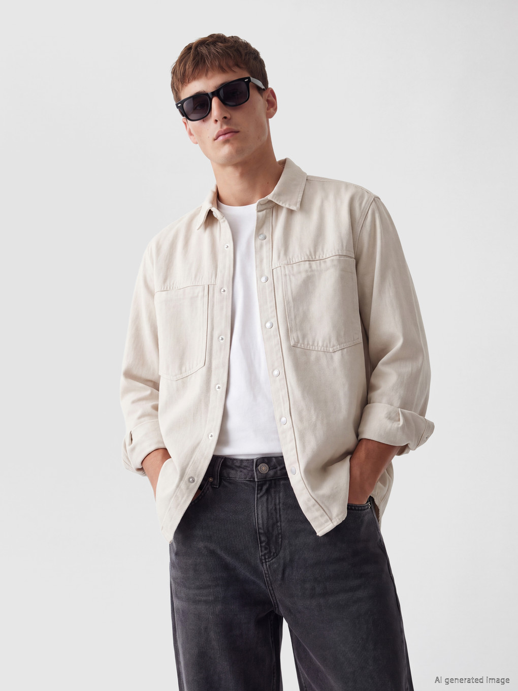 Relax Fit Men's Jean Shirt