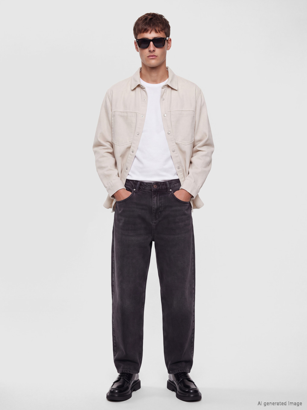 Relax Fit Men's Jean Shirt-1