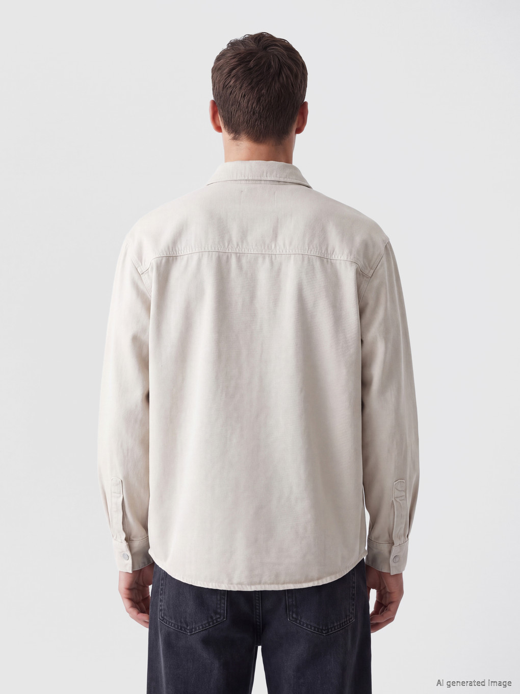 Relax Fit Men's Jean Shirt-3