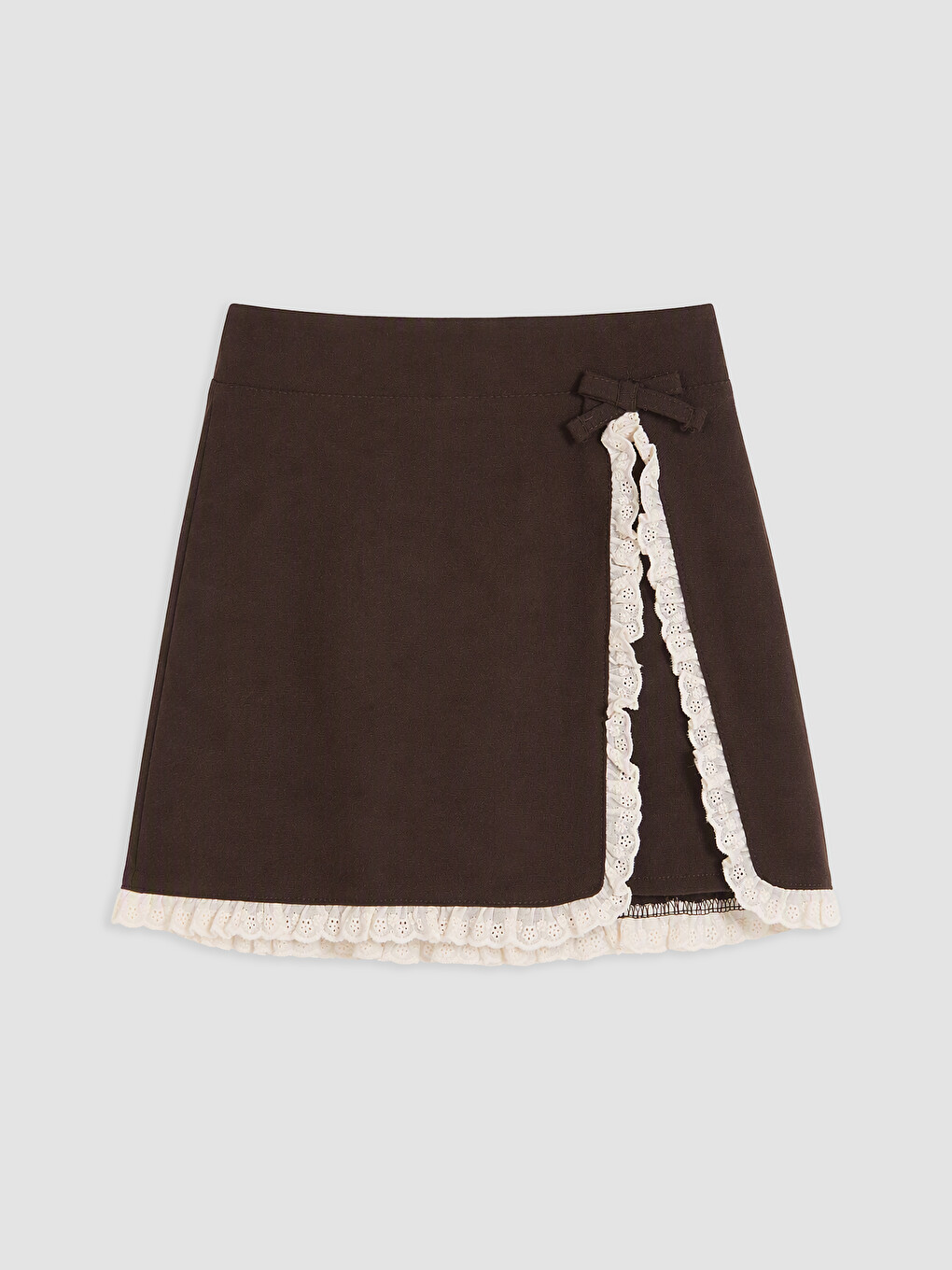 Girl Brown Skirt-1