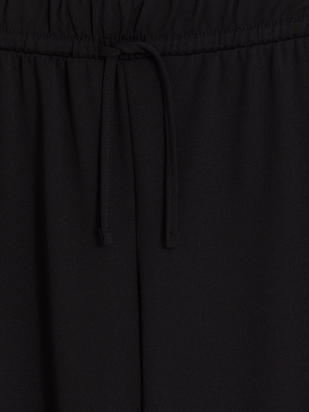 Siyah Beli Lastikli Kadın Pantolon-2