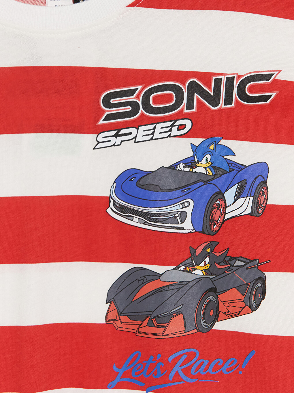 Crew Neck Sonic Printed Boys' T-shirt-1