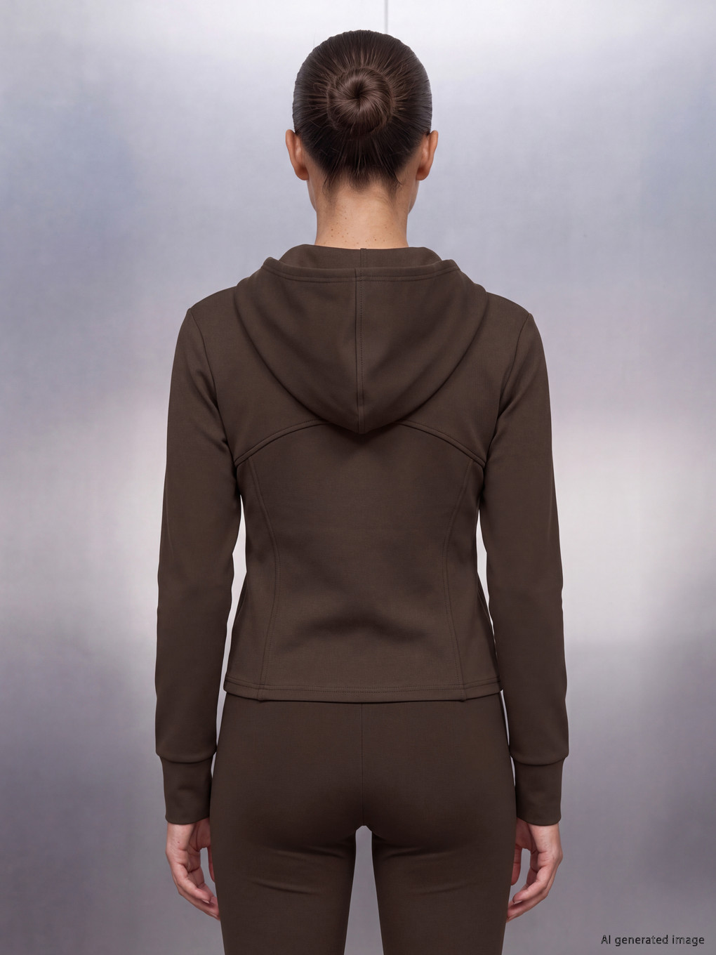 Woman Brown Cardigan-3