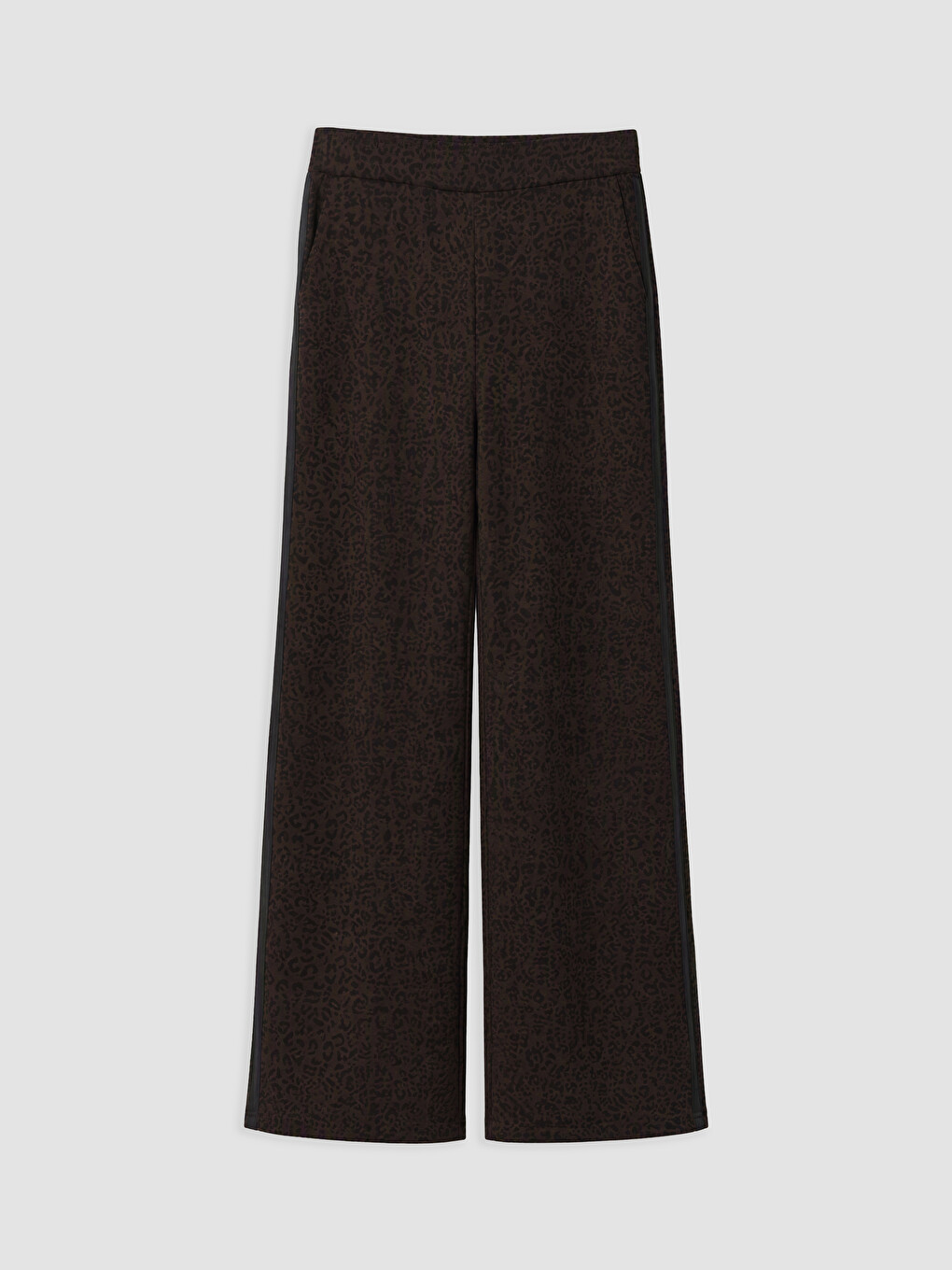 Elastic Waist Leopard Print Women's Trousers-4