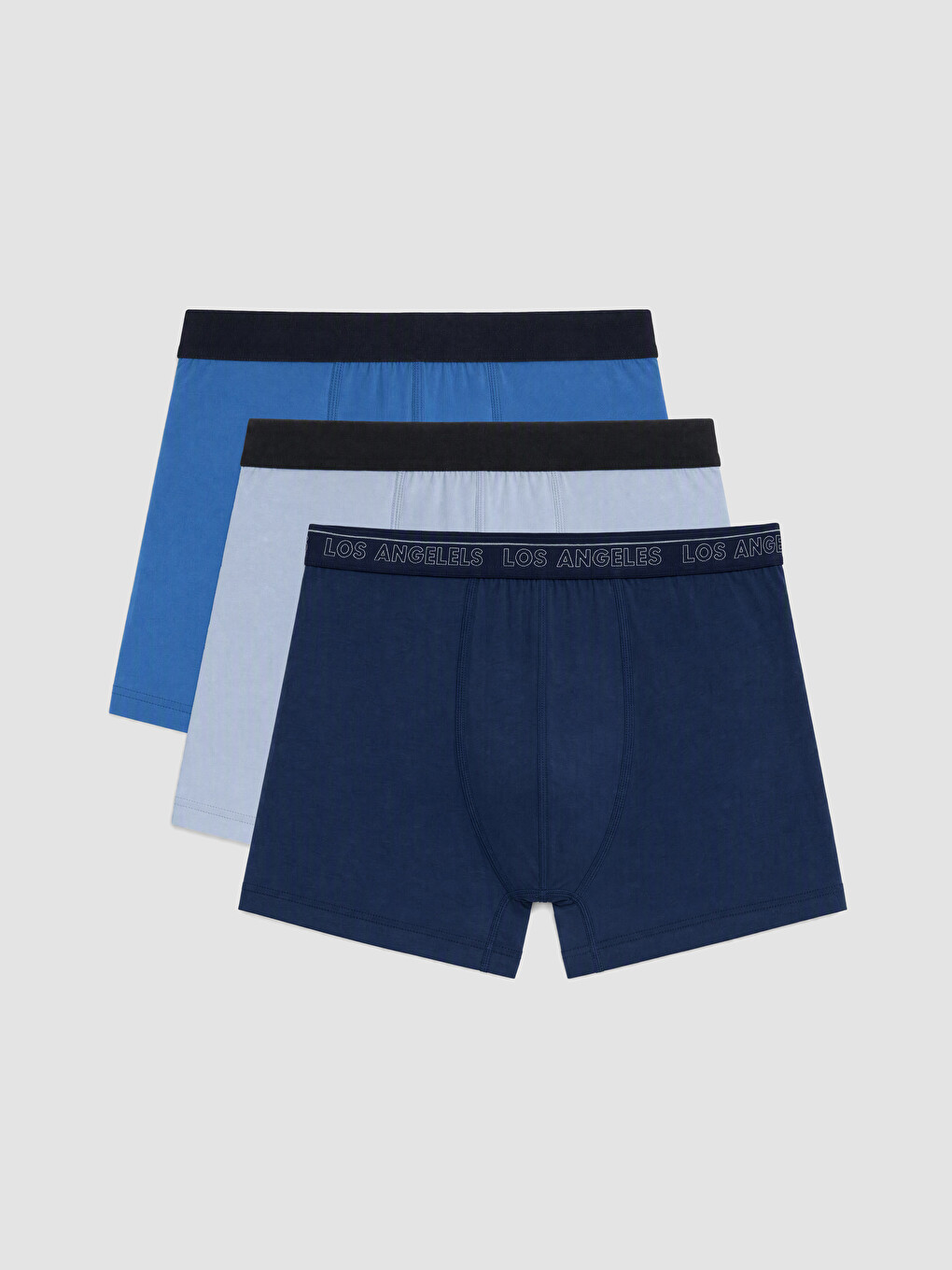 Karışık Pamuklu Esnek Erkek Boxer 3'lü Paket
