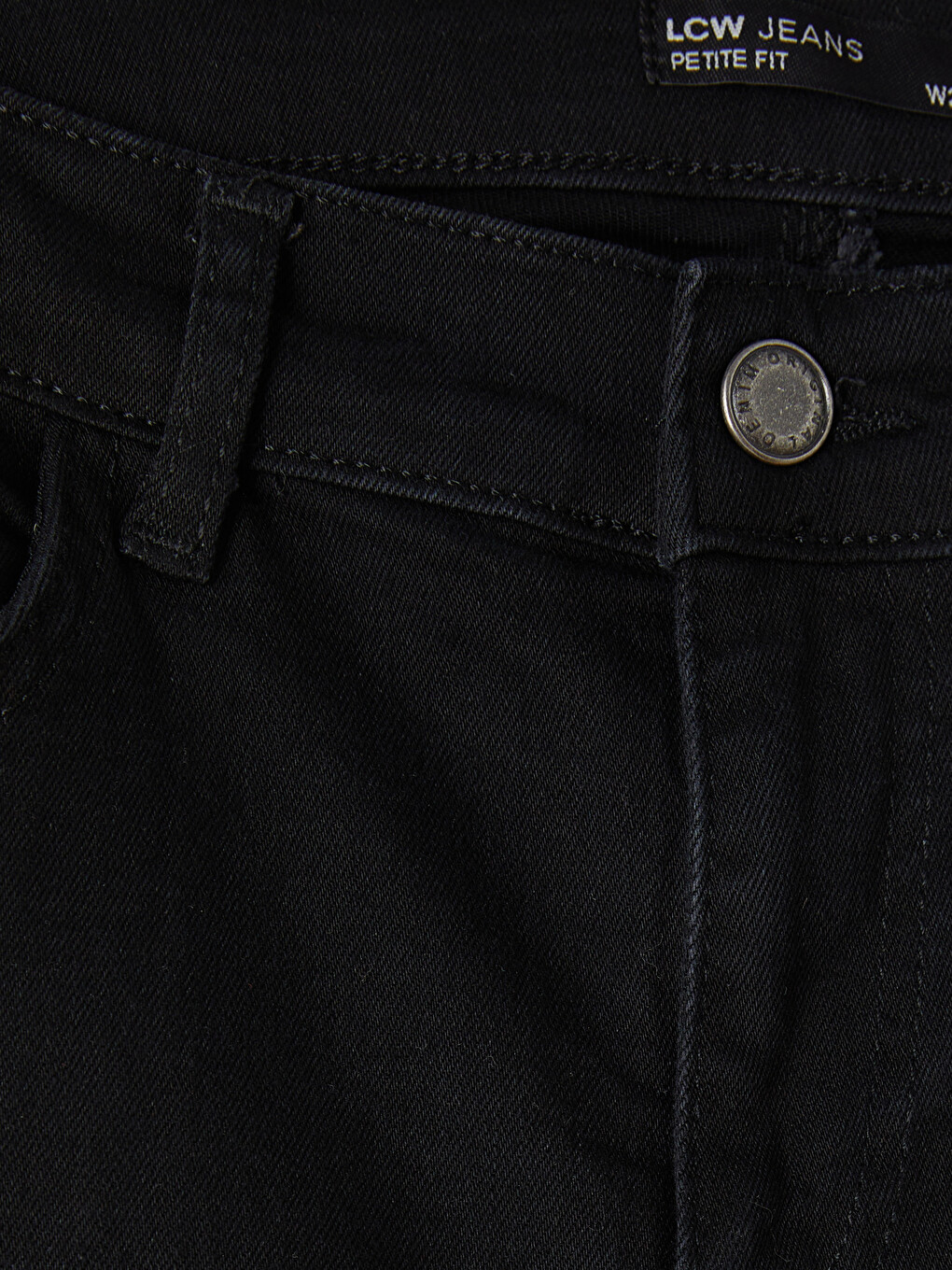 Siyah Petite Flare Kadın Jean Pantolon-5