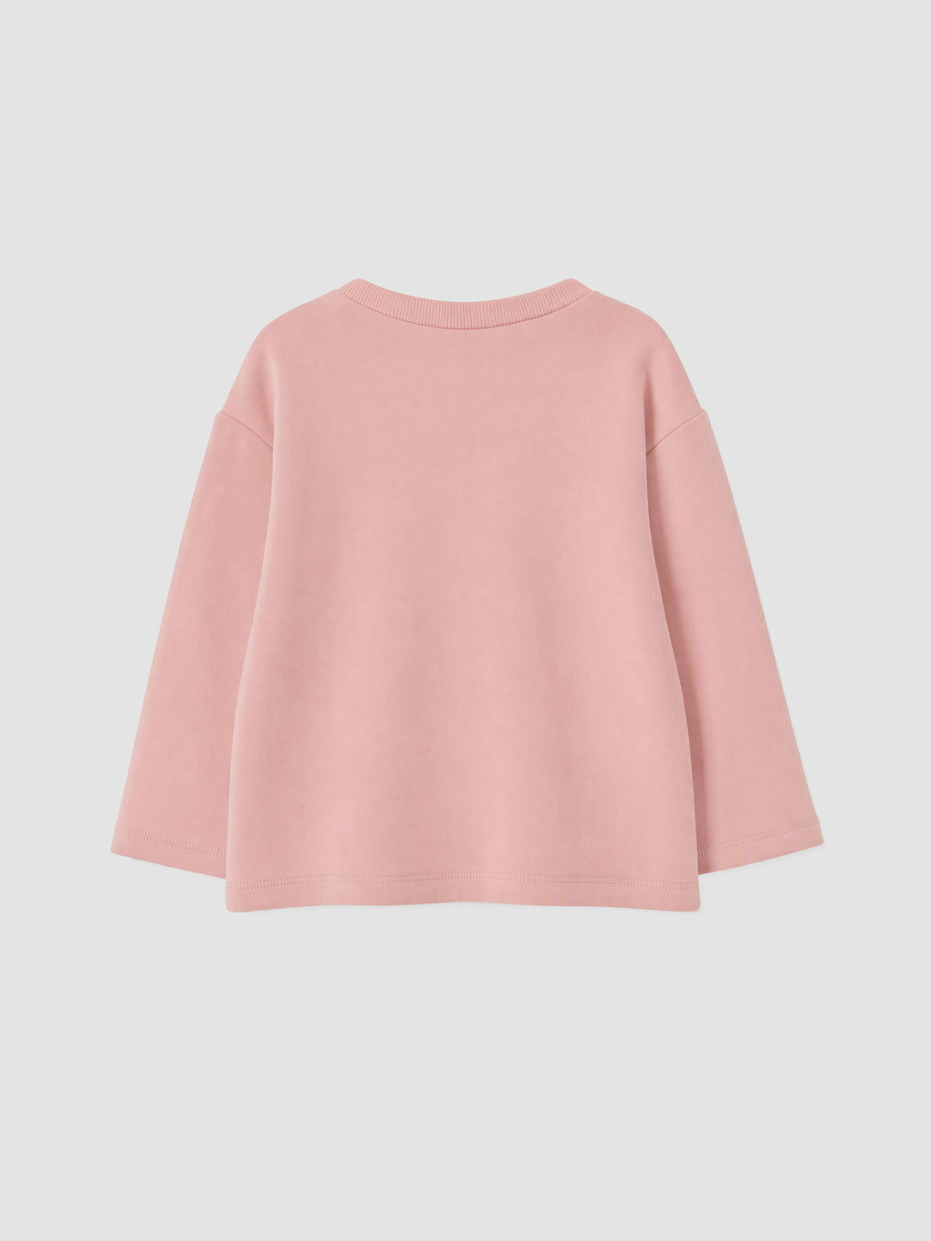 Pembe Nakışlı Kız Çocuk Sweatshirt-2