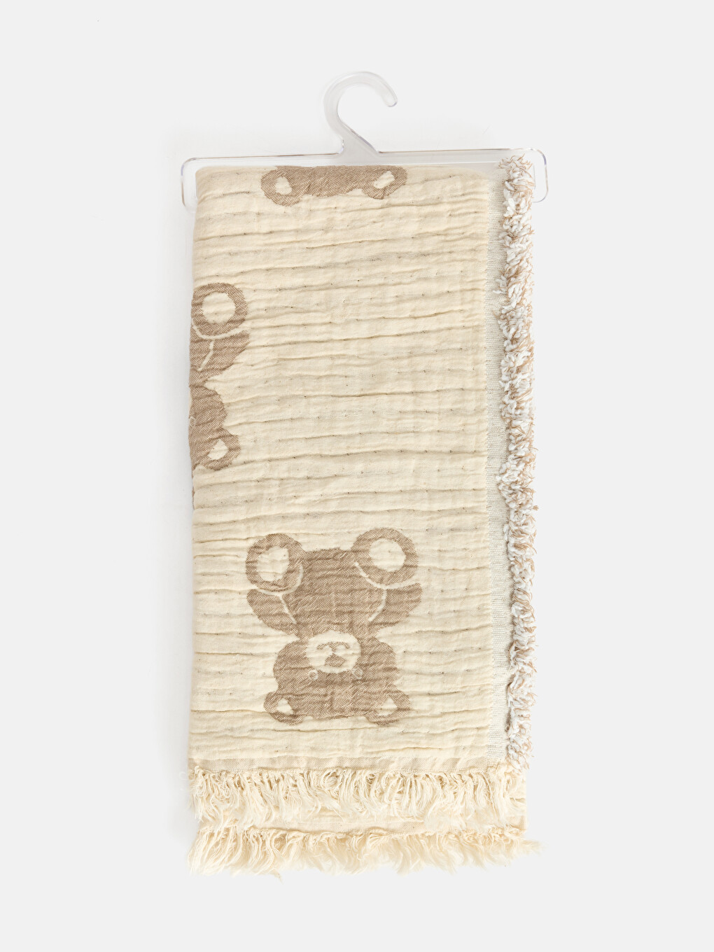 Teddy Bear Patterned Baby Blanket 80x80 Cm-3