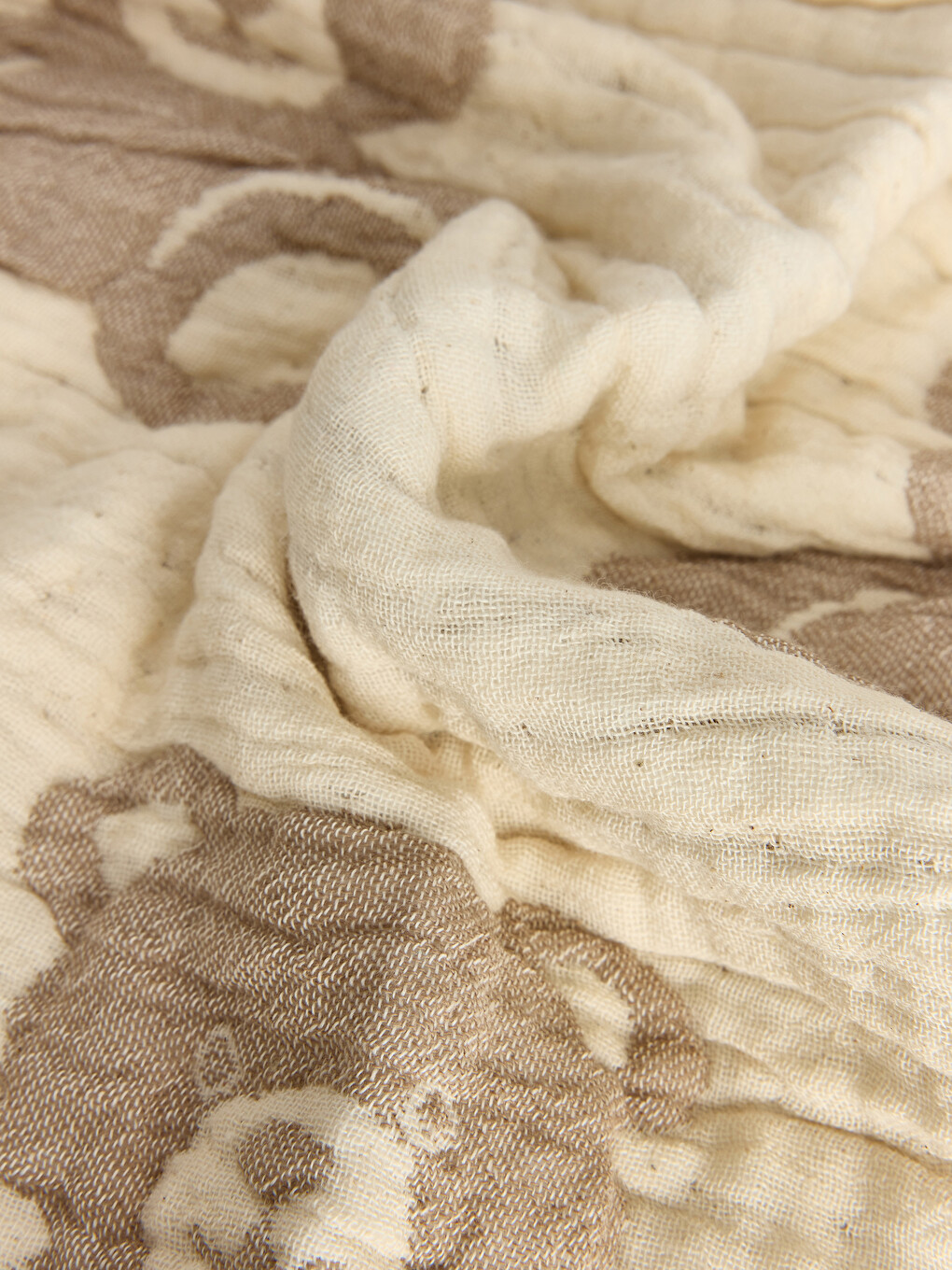 Teddy Bear Patterned Baby Blanket 80x80 Cm-4