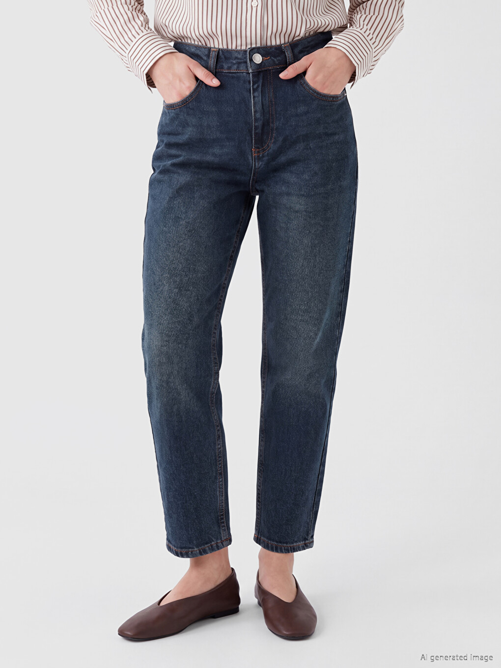 İndigo Petite Slim Fit Kadın Jean Pantolon-1