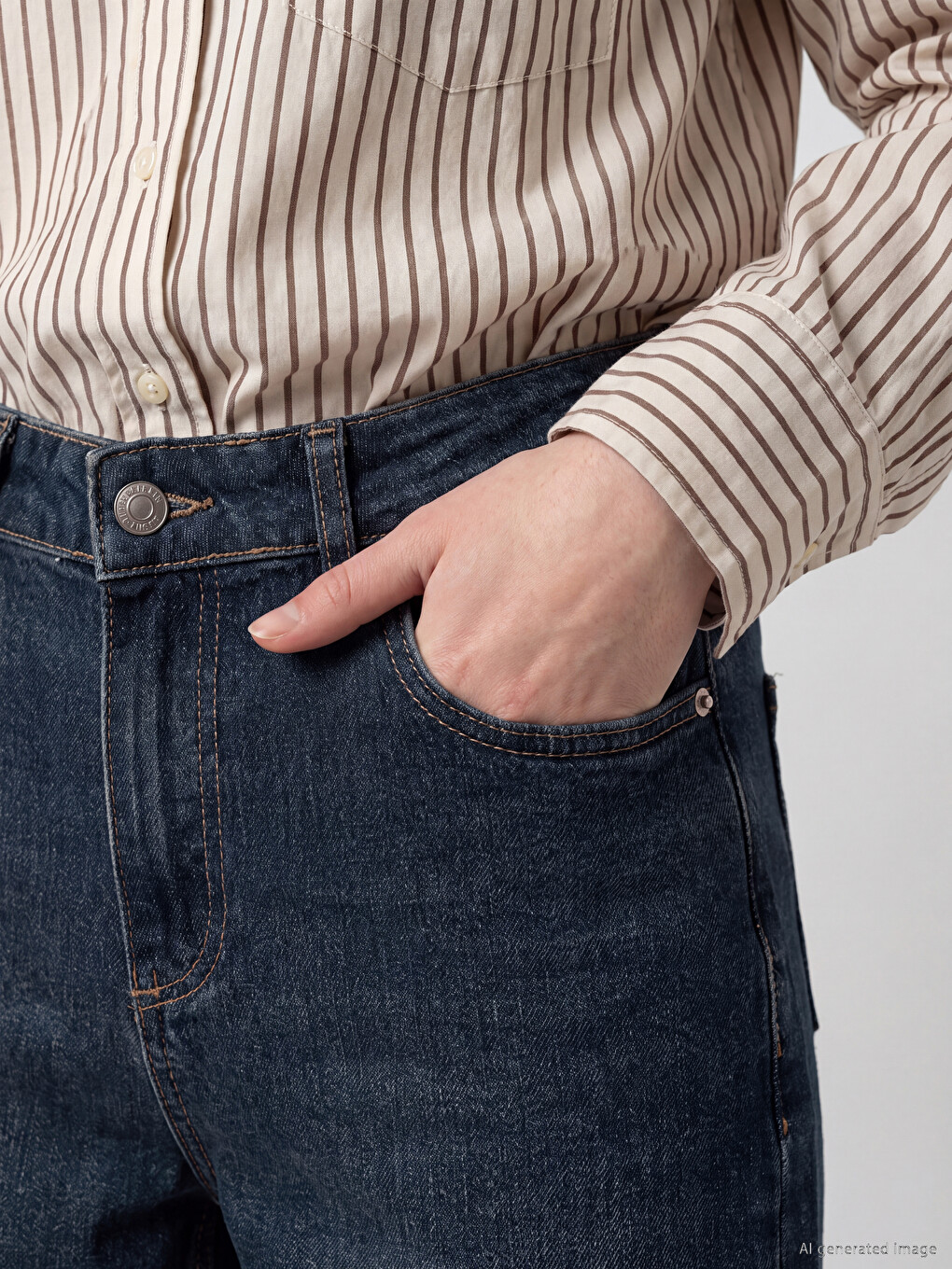 İndigo Petite Slim Fit Kadın Jean Pantolon-2