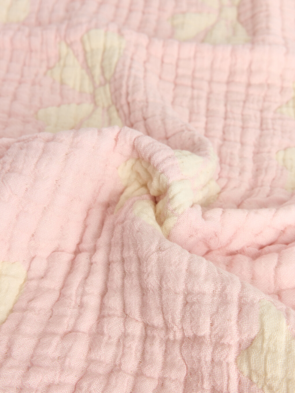 Bow Patterned Baby Blanket 80x80 Cm-3