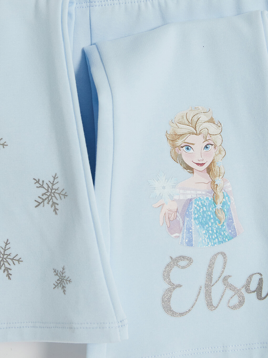 Mavi Elsa Baskılı İspanyol Paça Kız Çocuk Tayt Pantolon-1