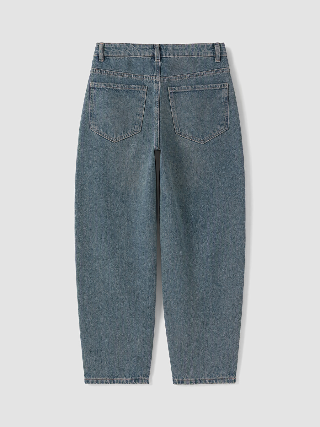 İndigo Petite Barrel Fit Kadın Jean Pantolon-6