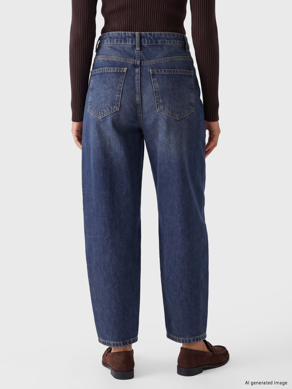 İndigo Rebel Petite Barrel Jean-3