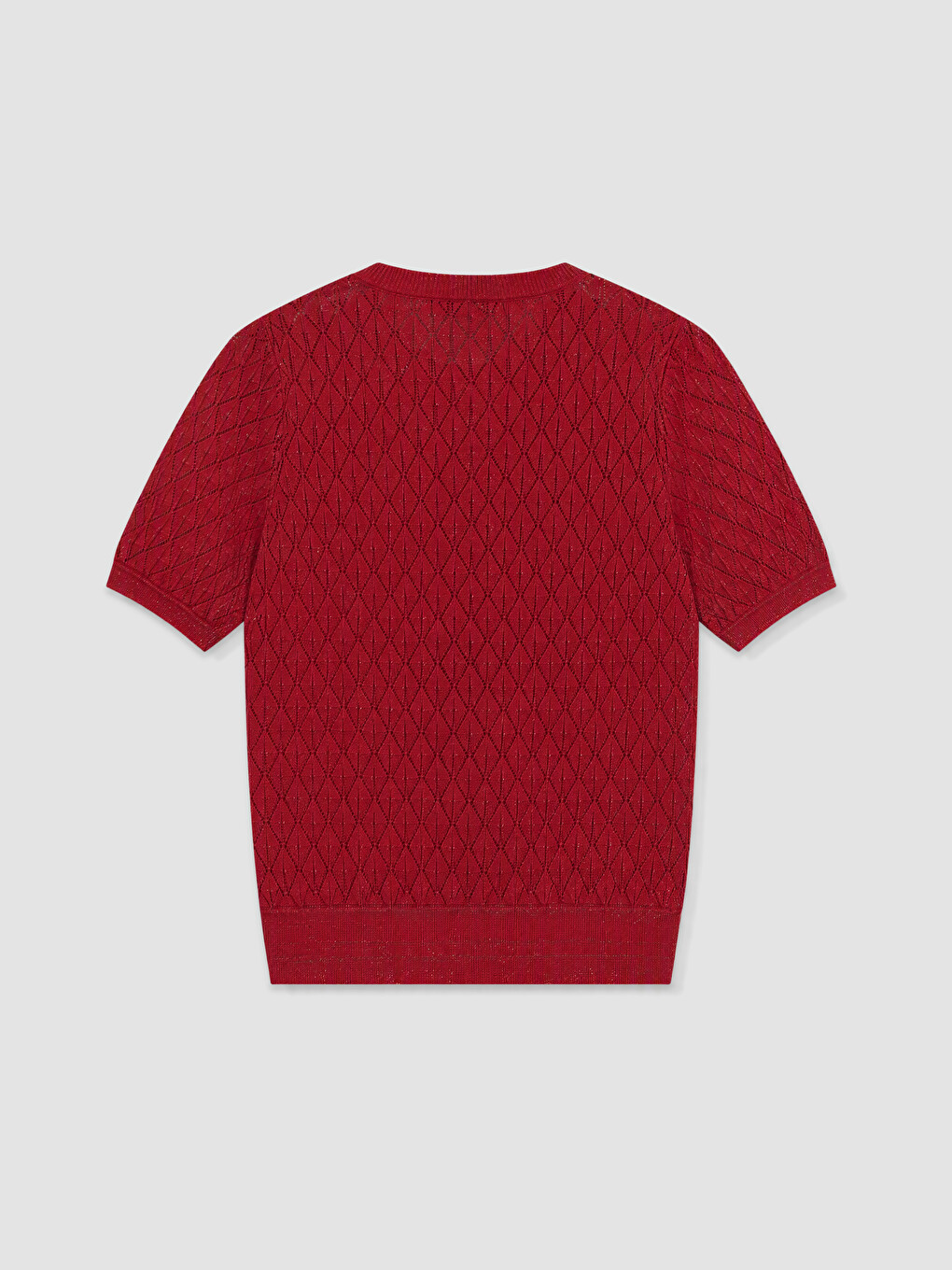 Crew Neck Open-knit Women's Cardigan-1