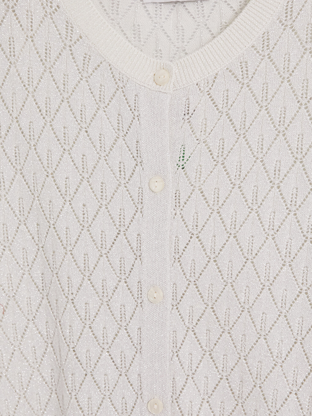 Woman White Cardigan-2