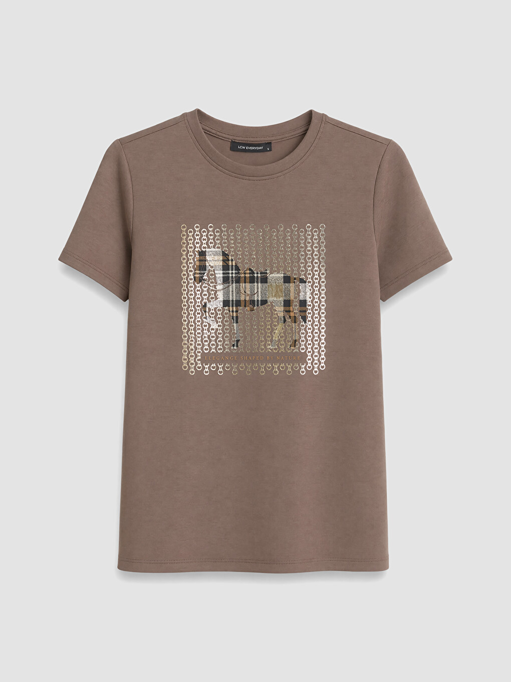 T-shirt I Stampuar Me Prekje Të Butë Për Gra-4