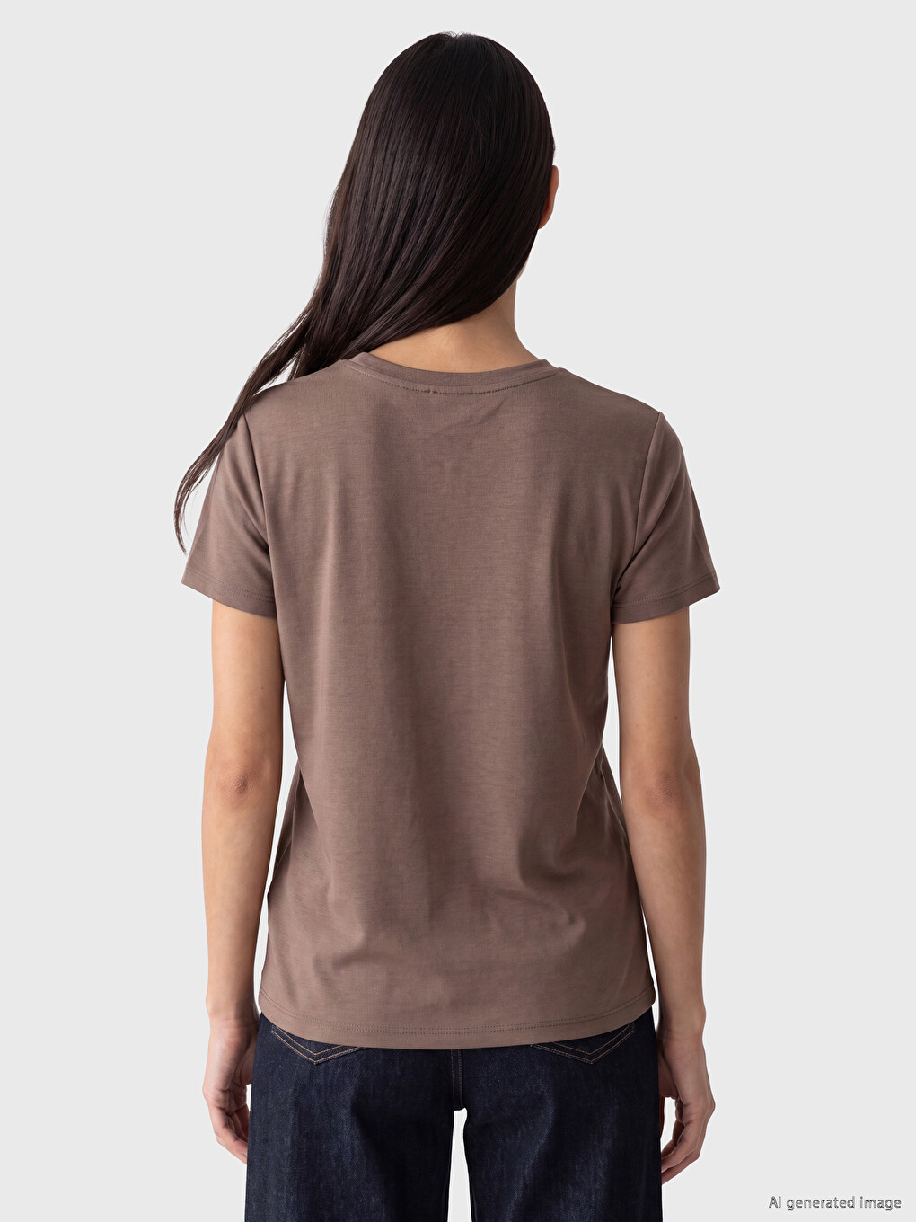 T-shirt I Stampuar Me Prekje Të Butë Për Gra-3