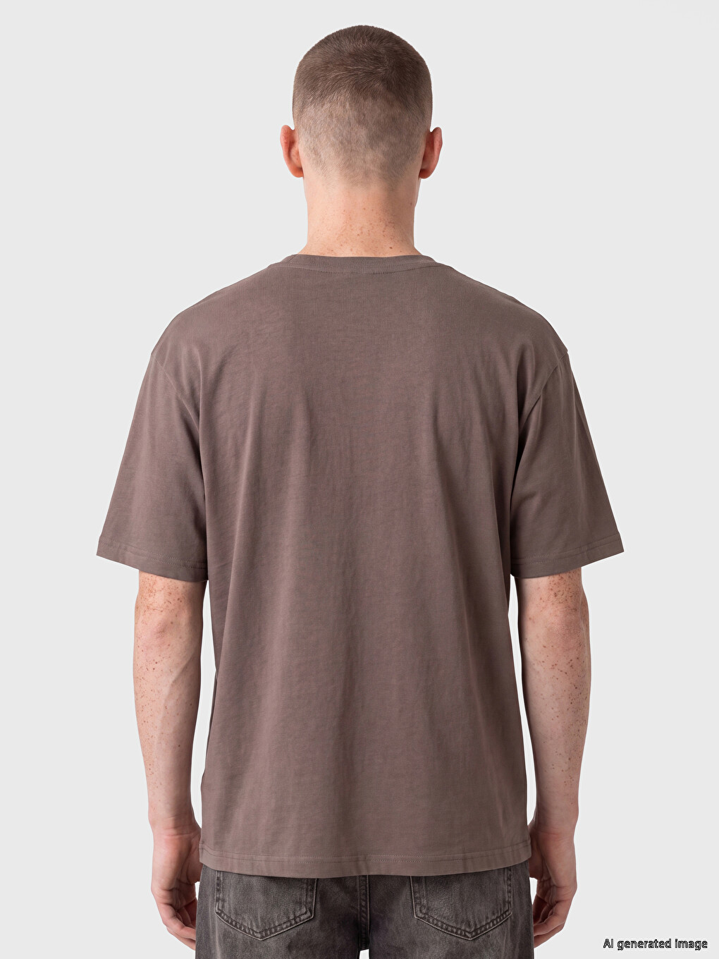 T-shirt Me Jakë Të Rrumbullakët Për Burra-3