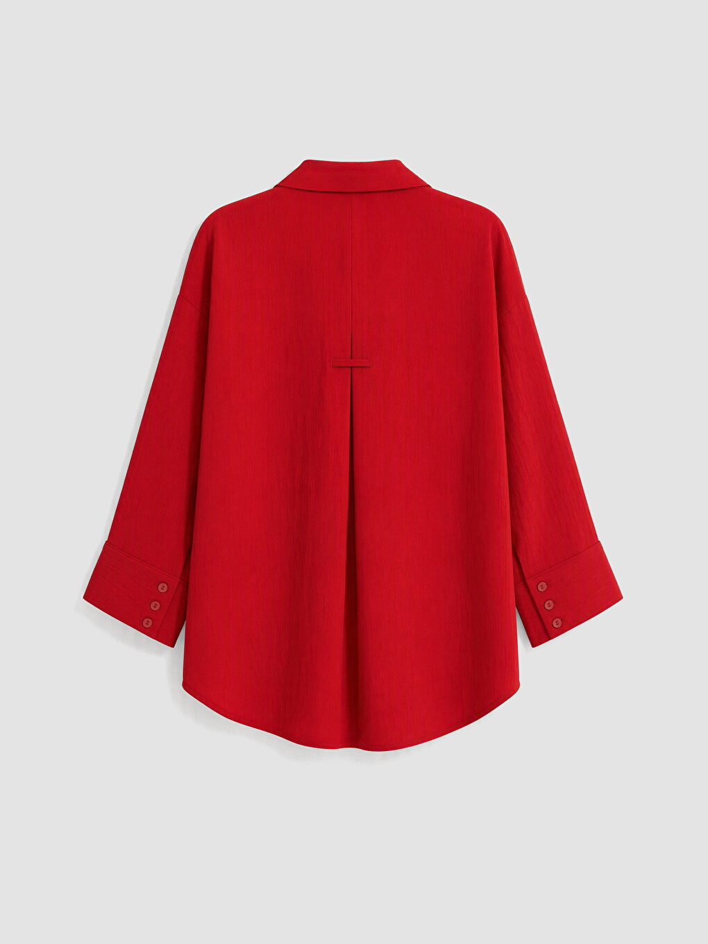 Kırmızı Dokulu Kadın Gömlek-2