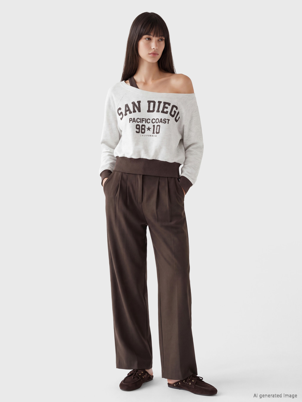 Woman Grey Sweatshirt-1