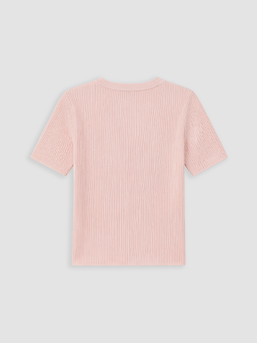 Pembe V Yaka Kadın Triko Hırka-6