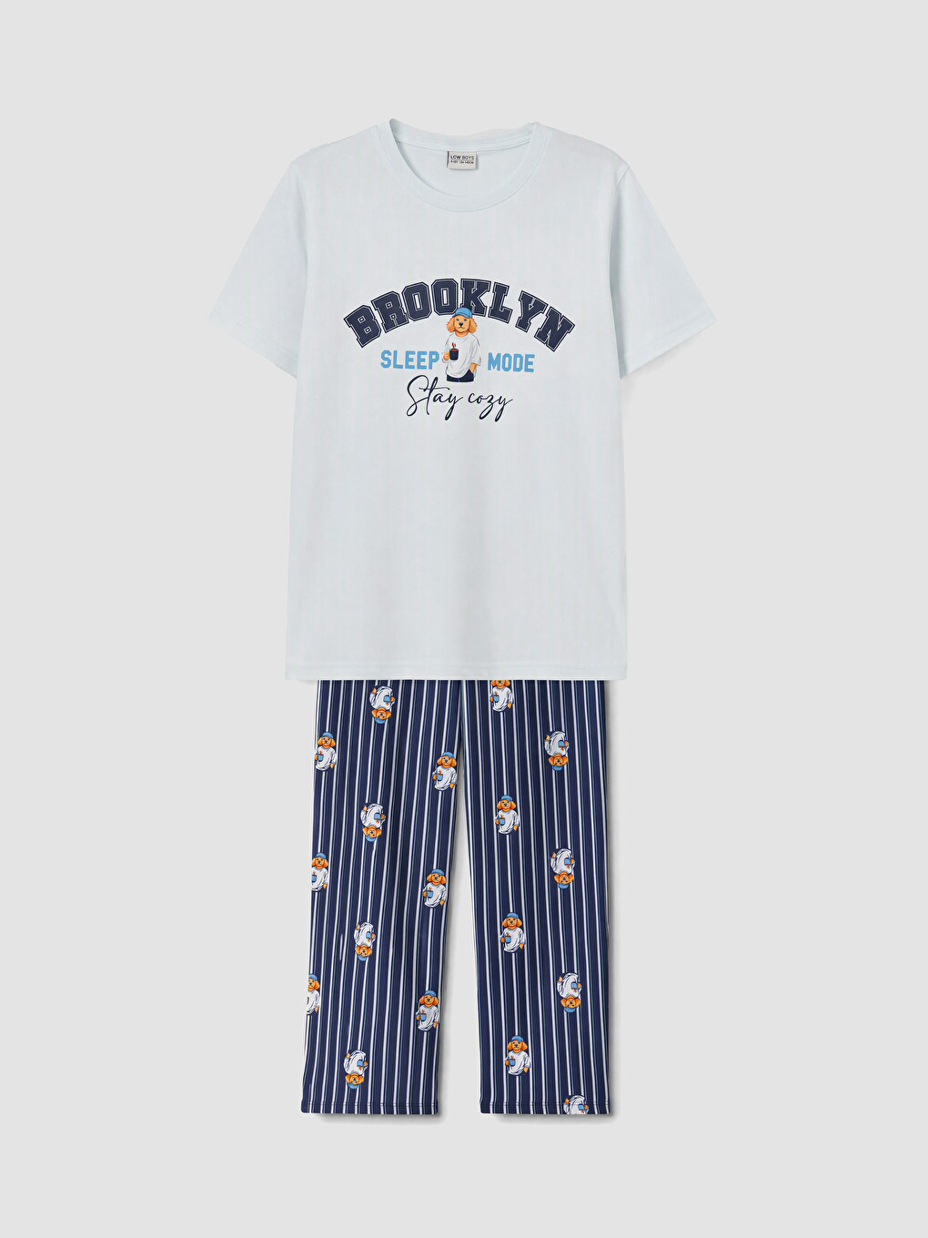Crew Neck Boys' Pyjamas Set