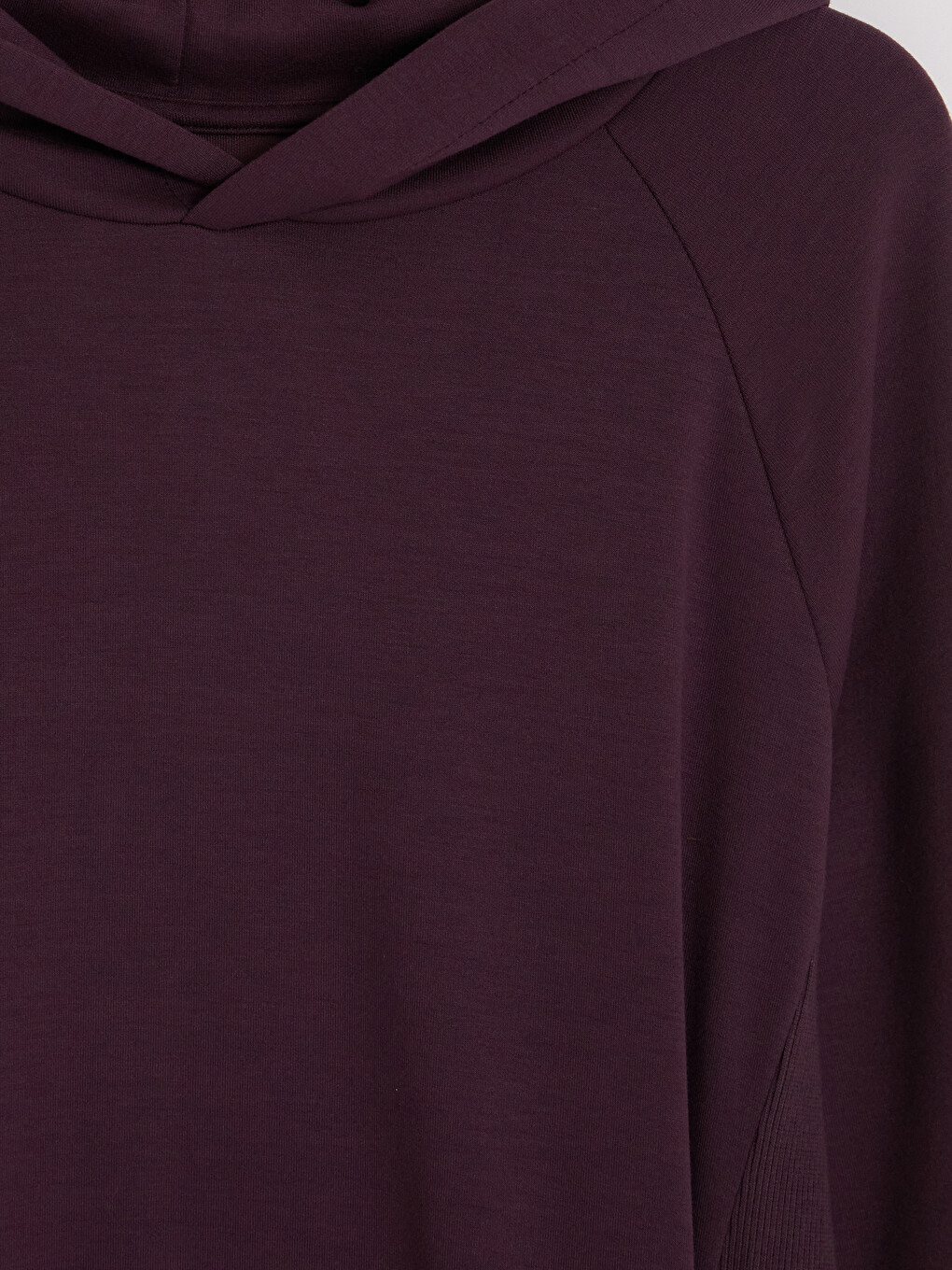 Mürdüm Oversize Soft Touch Kadın Hoodie-2