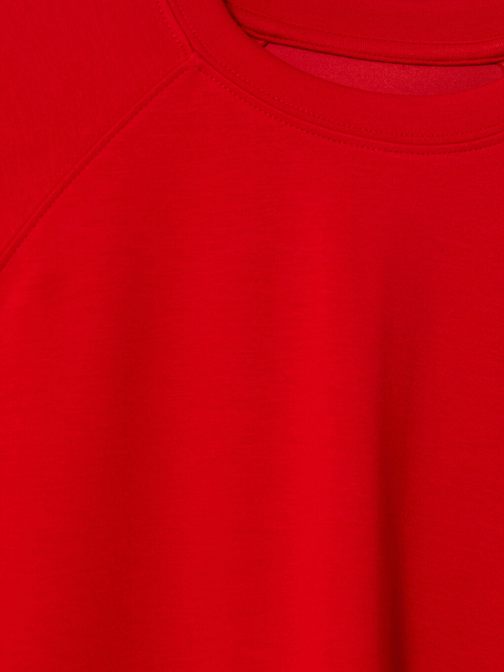 Kırmızı Soft Touch Kadın Spor Sweatshirt-2
