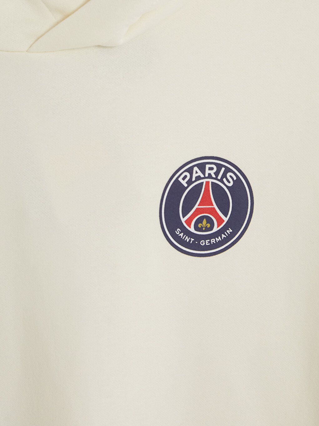 Ekru Paris Saint-germain Baskılı Erkek Hoodie-2