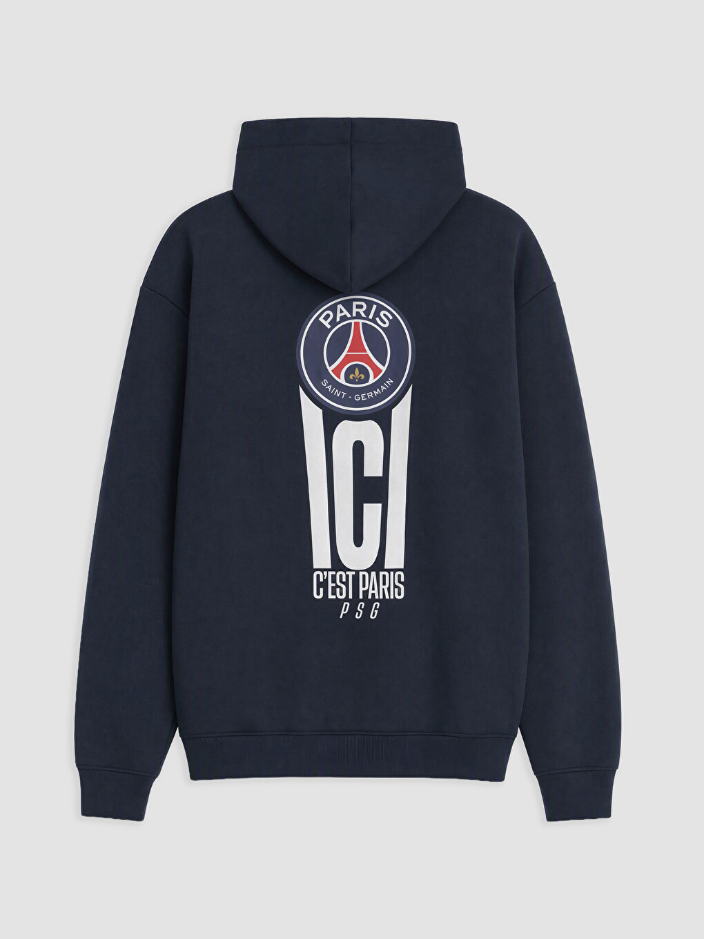 Lacivert Paris Saint-germain Baskılı Erkek Hoodie-1