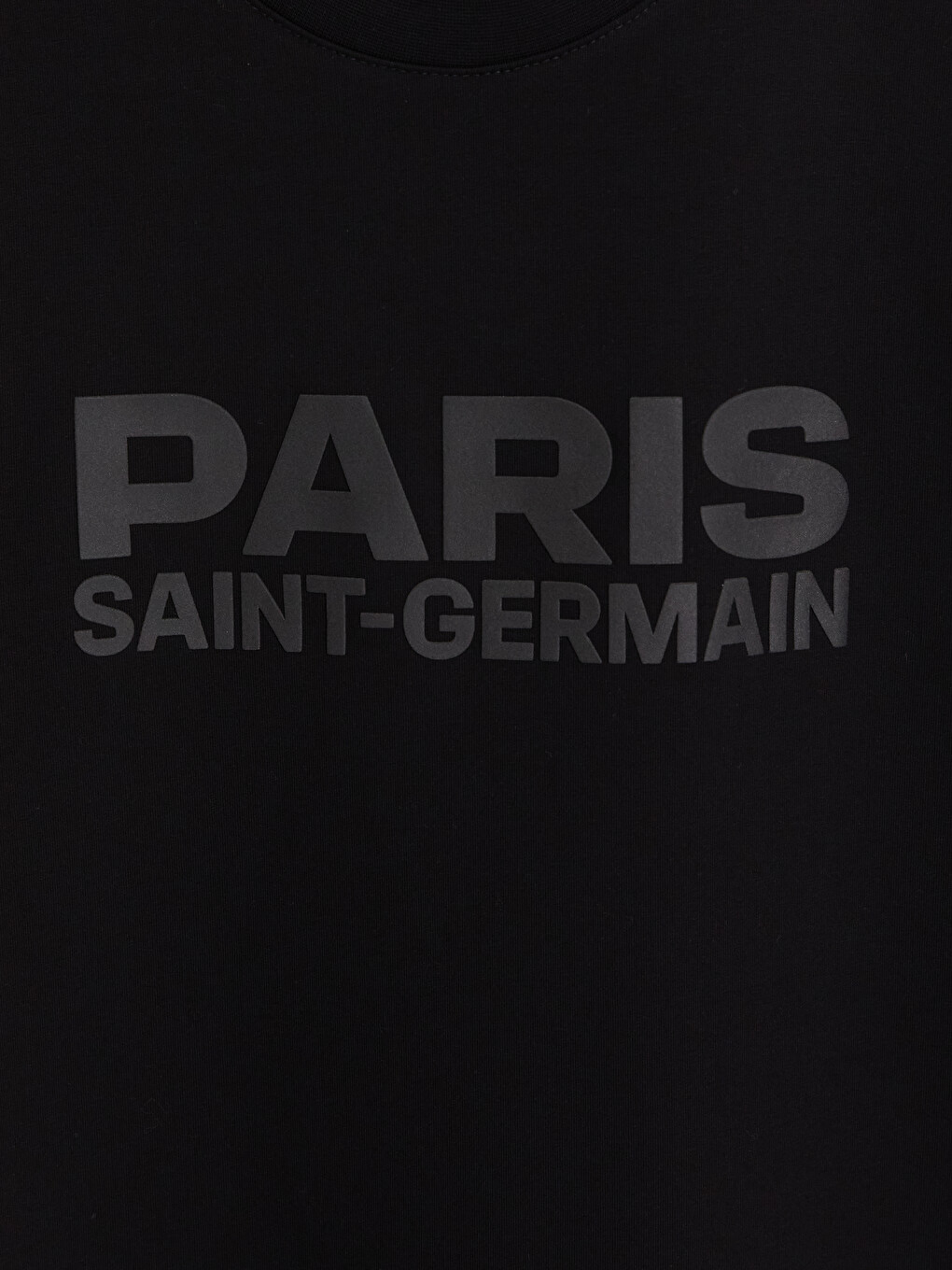 Siyah Paris Saint-germain Baskılı Erkek Spor Tişört-1
