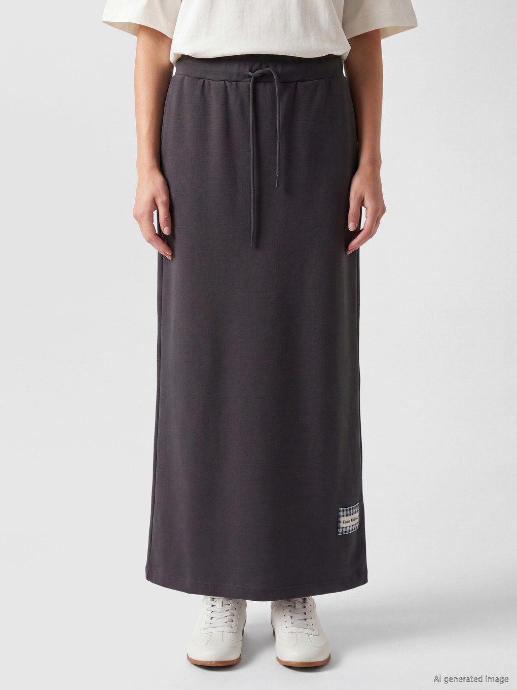 Elastic Waist Soft Touch Skirt-1