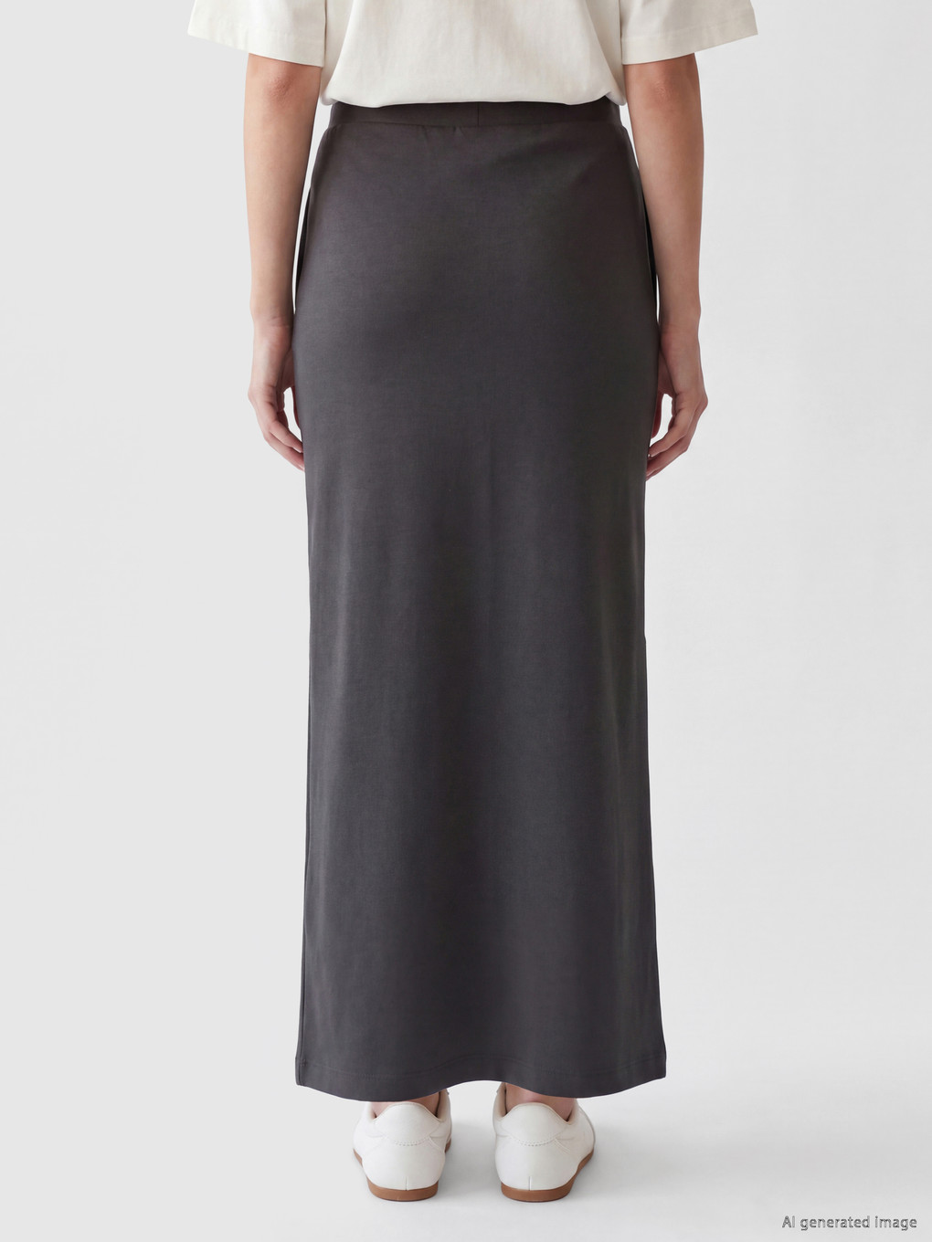Elastic Waist Soft Touch Skirt-3